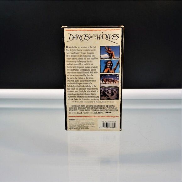 Dances With Wolves VHS Kevin Costner 1990 Vintage Orion Video - Picture 2 of 3
